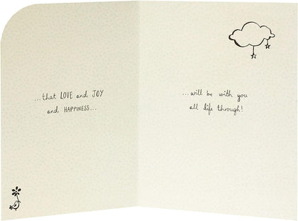 Sentimental Wish Design Christening Card 