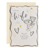 Gold foil Hearts Design & Heartfelt Verse Wife Birthday Card