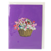 Blooming Elegance Tulip Basket Pop Up Card