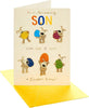 Boofles Holding Eggs Son Easter Card