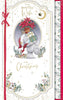 Bear Carrying Gifts Beautiful Wife Luxury Handmade Christmas Card