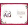 Bear Under Blanket Baby's First Christmas Card
