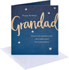 Lettering with Stars Design Grandad Birthday Card