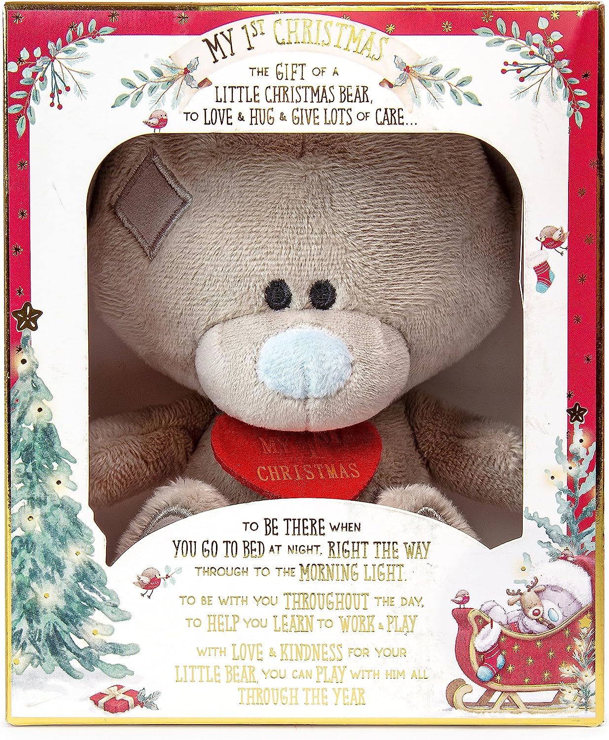 Me to You Tiny Tatty Teddy My First Christmas Bear in Gift Box Collect Cards