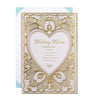 Intricate Traditional Floral Design Wedding Congratulations Card