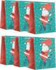 Jolly Santa & Bike Design Multipack of 6 Large Gift Bags for Him/Her/Friend Christmas
