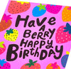 Strawberries Design Birthday Card