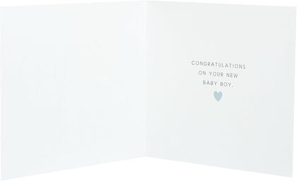 Balloons Design New Baby Boy Congratulations Card