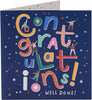 Bright Letters Design Congratulations Card