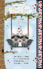 Racoons On Swing One I Love Handmade Birthday Card