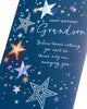 Stars Design Grandson Birthday Card