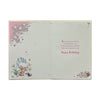 To Dear Daughter Cute Mouse with Flowers Design Birthday Card