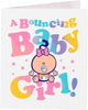 Bubblegum Character New Baby Girl Congratulations Card