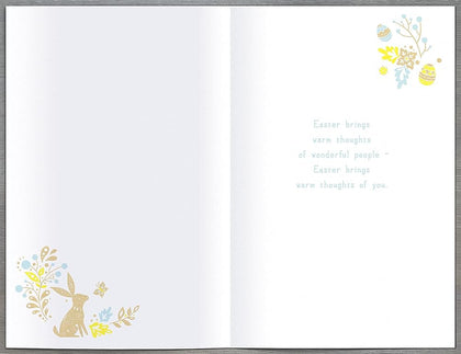 Bright Days Bunny and Egg Design Easter Card