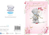 Bear Dressed As Cupid Open Valentine's Day Card
