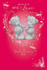 Bears With Rose One I Love Valentine's Day Card