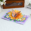 Butterfly on Sunflower 3D Pop Up Greeting Card