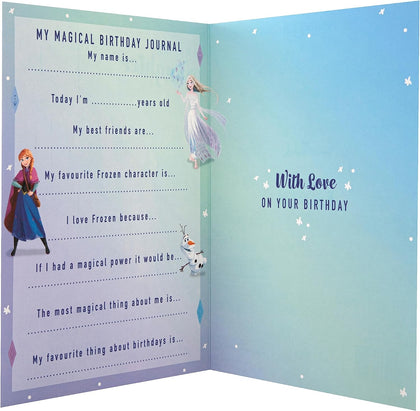 Disney Frozen Design with Activity Daughter Birthday Card