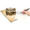 Golden Wishes 3D Birthday Pop Up Card