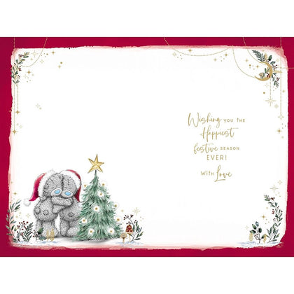 Bears At Xmas Tree Aunt And Uncle Christmas Card