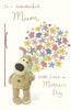 Boofle With Colourful Flowers Wonderful Mum Mother's Day Card