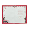 To a Dear Grandson and Partner Best Wishes Classic Design Christmas Card