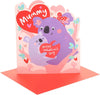 Cute Koalas Design Mummy Valentine's Day Card