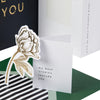 Memento Luxe Premium Thank You Card for Friend with Mini Card, Keepsake