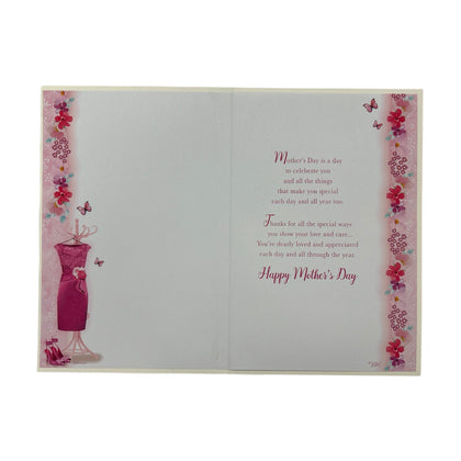 To My Partner Beautiful Pink Dress Design Mother's Day Card
