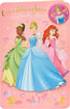 Disney Princess Cinderella Ariel Tiana Granddaughter Birthday Card With Badge