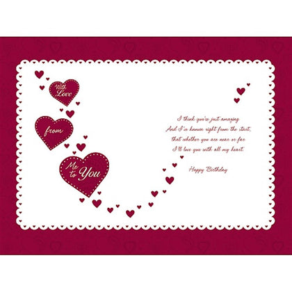 Me To You Partner Birthday Bear Card