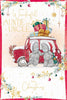 Bears Holding Hands By A Car Wonderful Auntie And Uncle Christmas Card