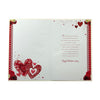 Love To My Wife Red And Gold Hearts Valentine's Day Card