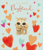 Boofles Standing With Their Arms Around Each Other Valentine's Day Card