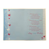 Age 80 Floral Design Soft Blue Birthday Card