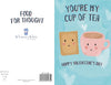 Cup Of Tea Open Valentine's Day Card