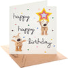 Boofle Holding Star Birthday Card