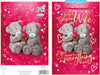 Bears Sat With Rose Wife Keepsake 3D Valentine's Day Card