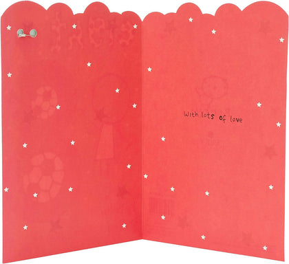 Football Design 8th Birthday Card