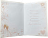 Heart Design Foil Finished Pearl 30th Anniversary Card