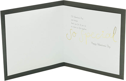Gold Hearts Design Partner Valentine's Day Card