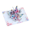 Fluttering Wishes Hot Stamped Blue Butterfly 3D Pop Up Greeting Card