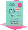Drink And Cake Design For Mum Mother's Day Card with Badge