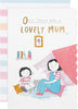 Cute Cartoon Illustration Design Mum Mother's Day Card
