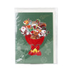 Santa & Holiday Icons Festive Pop Up Christmas Card