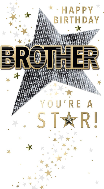 Embellished Brother Birthday Card 
