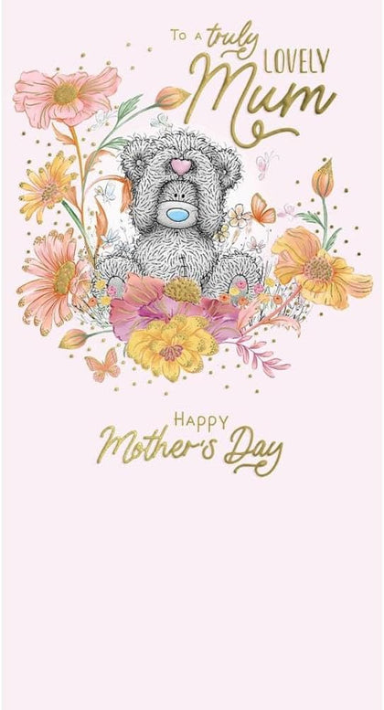 Bear Holding Heart Lovely Mum Mother's Day Card