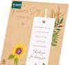 Sunflowers Desgin and Bookmark Father's Day Card