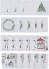 Multipack of 10 Winter Wishes Design Charity Christmas Cards with Envelopes
