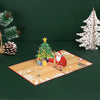 Holiday Magic Santa & Tree 3D Pop Up Christmas Card